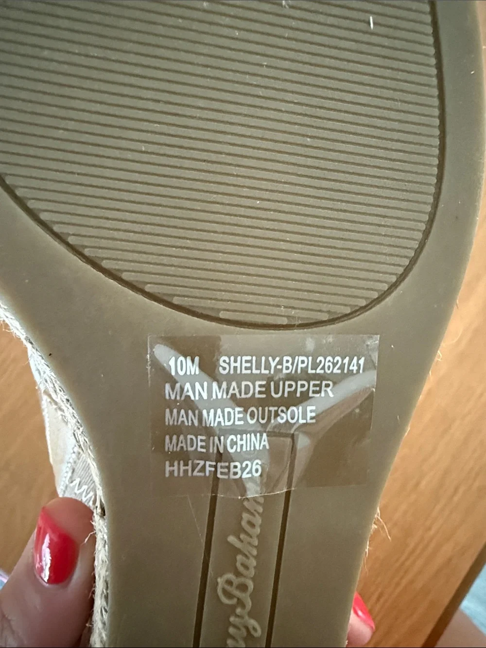 NWT Tommy Bahama Clear Strap Espadrille Wedge Sandals in Nude/Tan sz 10